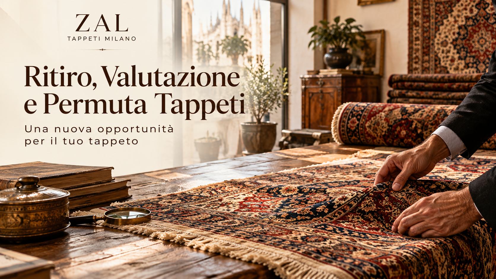 Ritiro, valutazione e permuta di tappeti persiani a Milano presso ZAL Tappeti